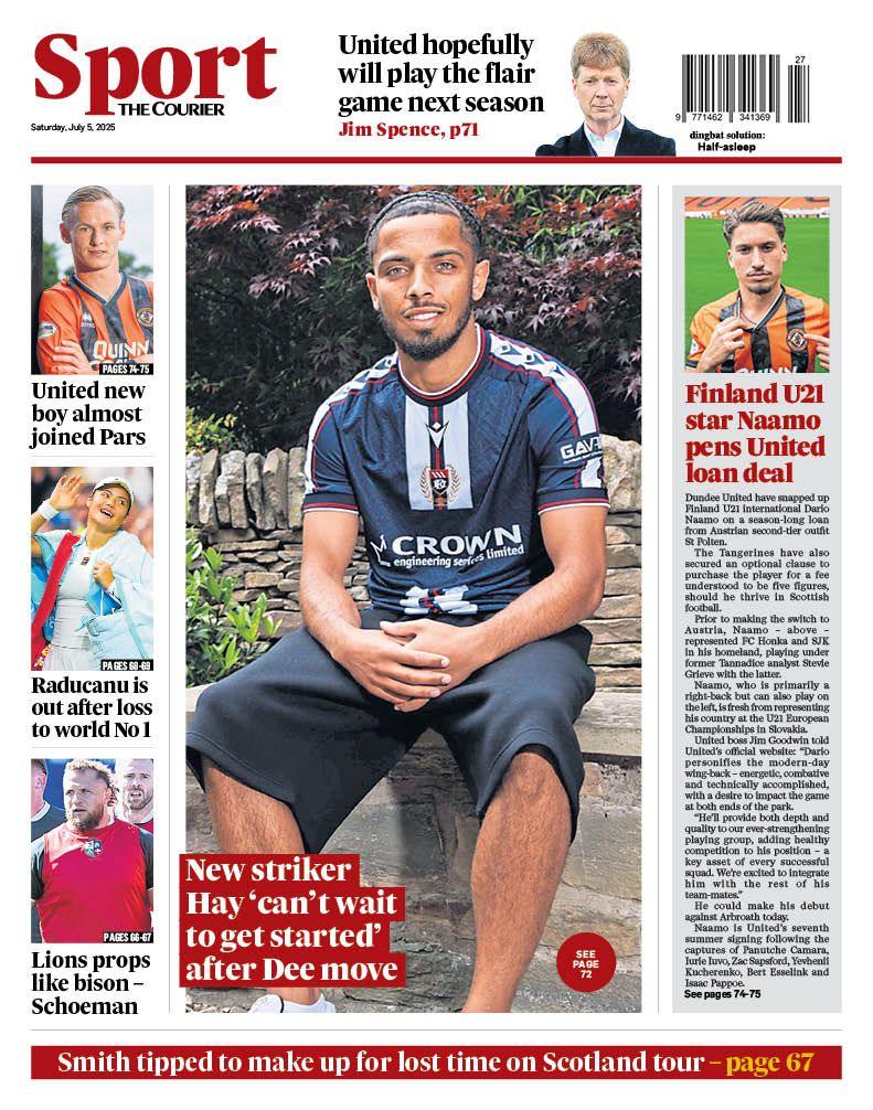 The Courier back page