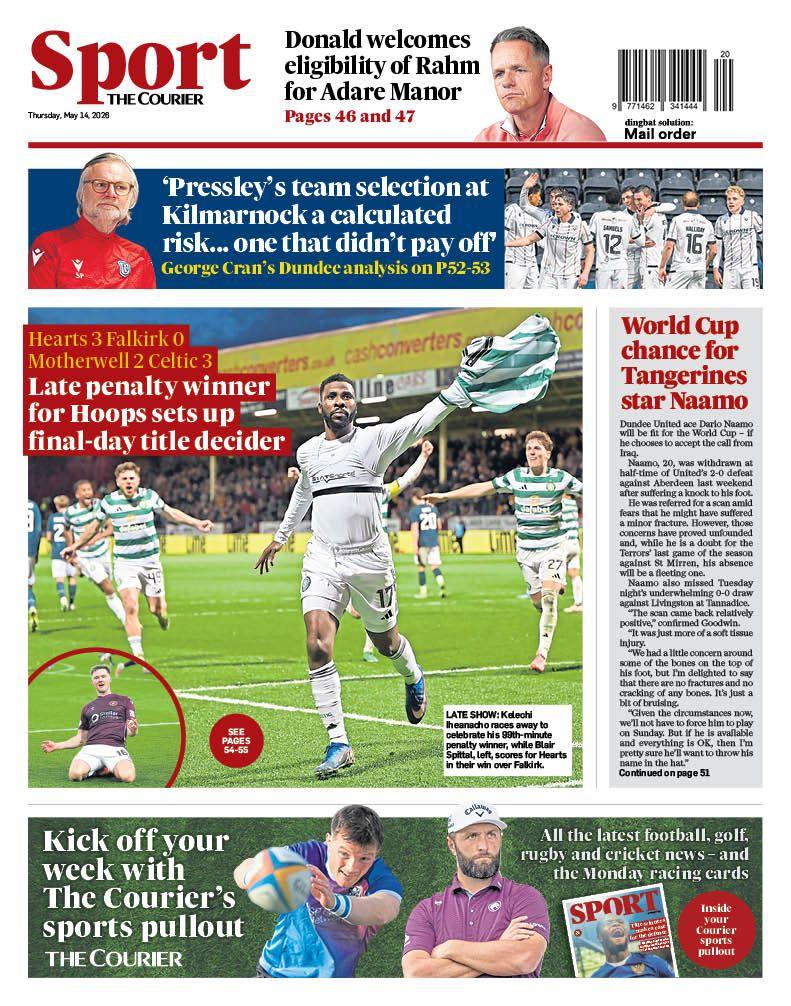 The Courier back page