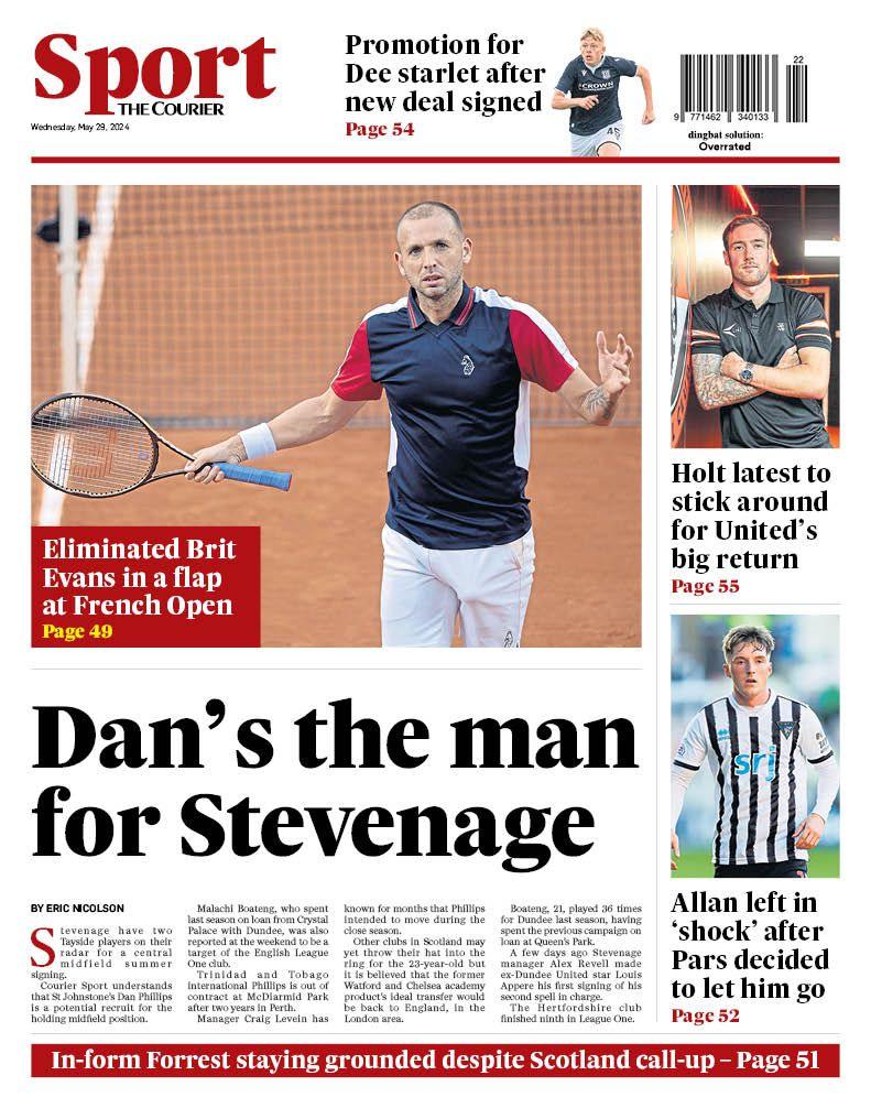 The Courier back page