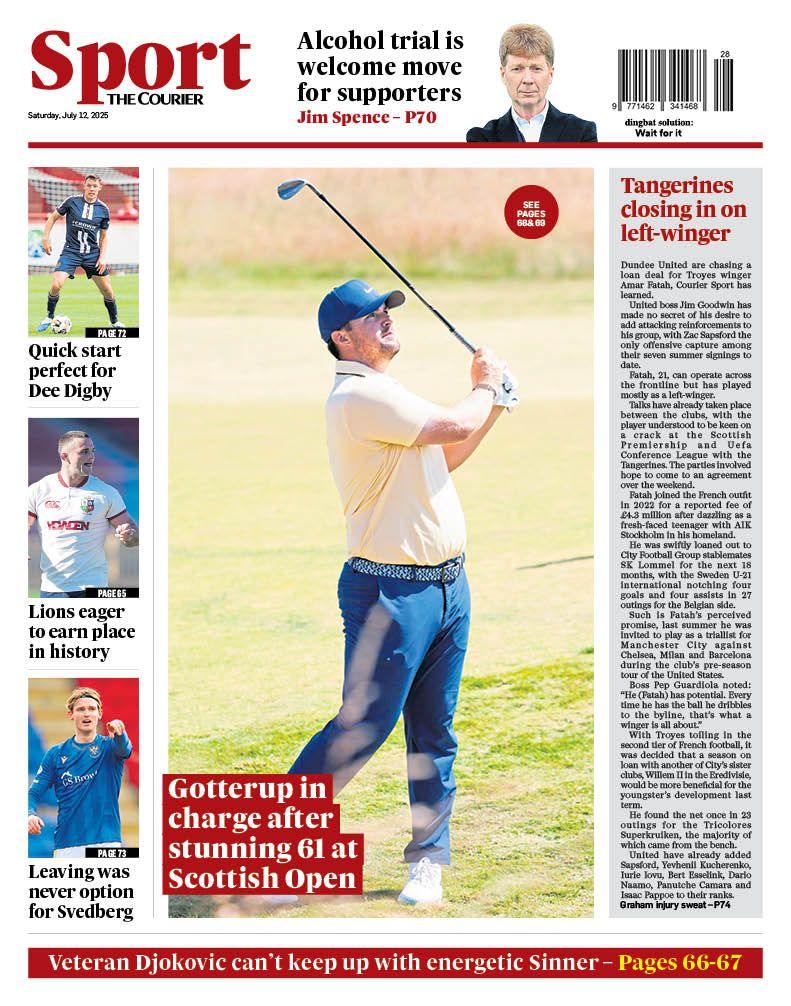 The Courier back page