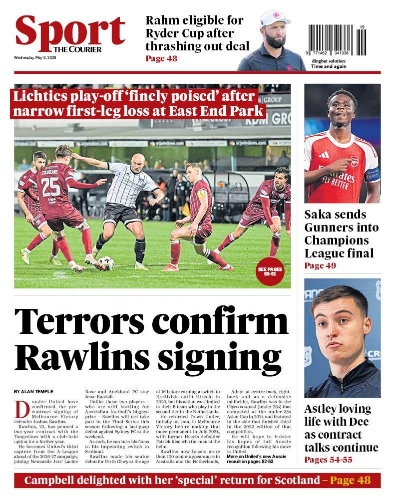 The Courier back page