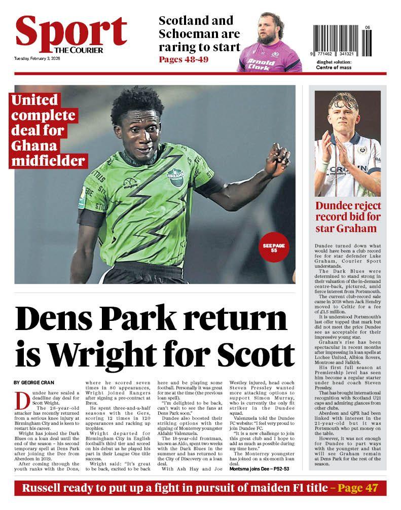 La última página de The Courier el 030226