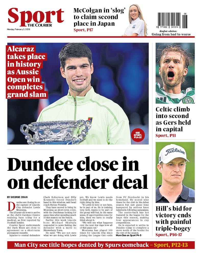 The back page of The Courier on 020226