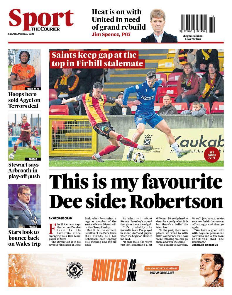 The back page of the Courier on 210326