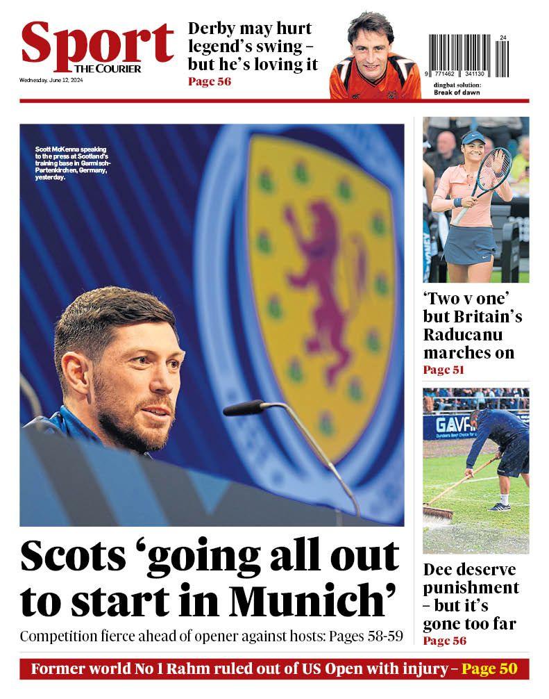 The Courier back page