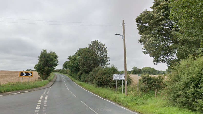 Road surrounded by fields