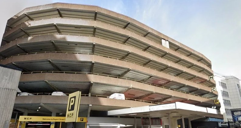 The NCP multi-storey car park in Rupert Street 