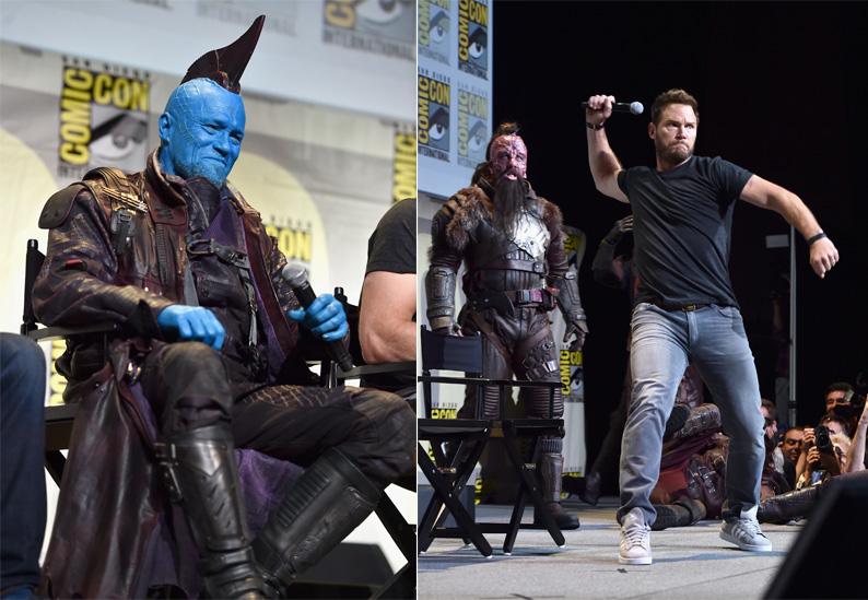 Michael Rooker and Chris Pratt