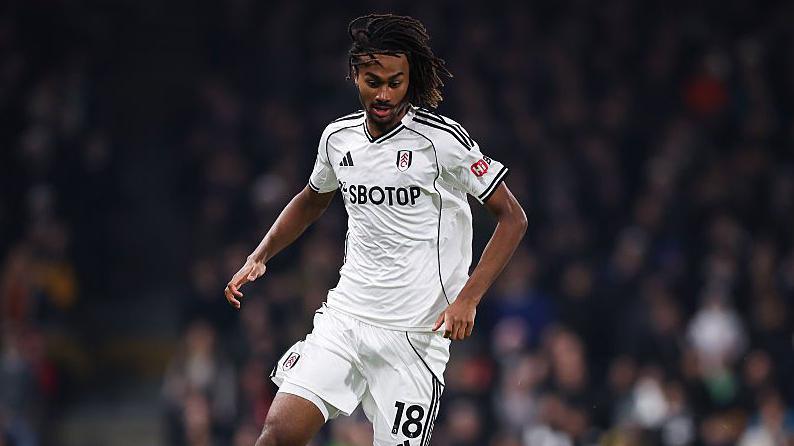 Jonah Kusi-Asare in action for Fulham during the 2025-26 season