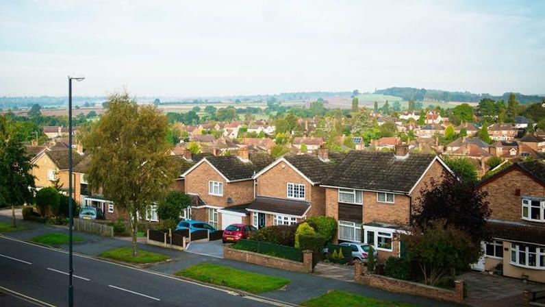 A view of homes in Allestree, Derby