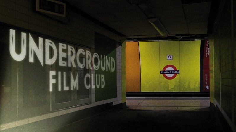 Underground Film Club in Charing Cross Tube Station