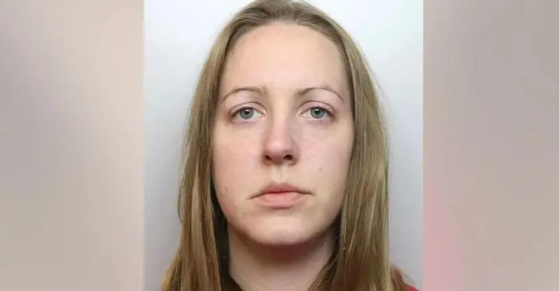 Lucy Letby stares straight ahead, unsmiling, in her police mugshot 