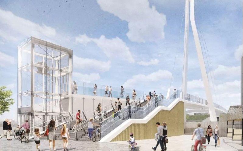 Artist's impression of bridge