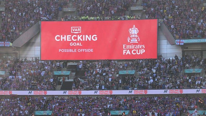 VAR in use at the FA Cup 