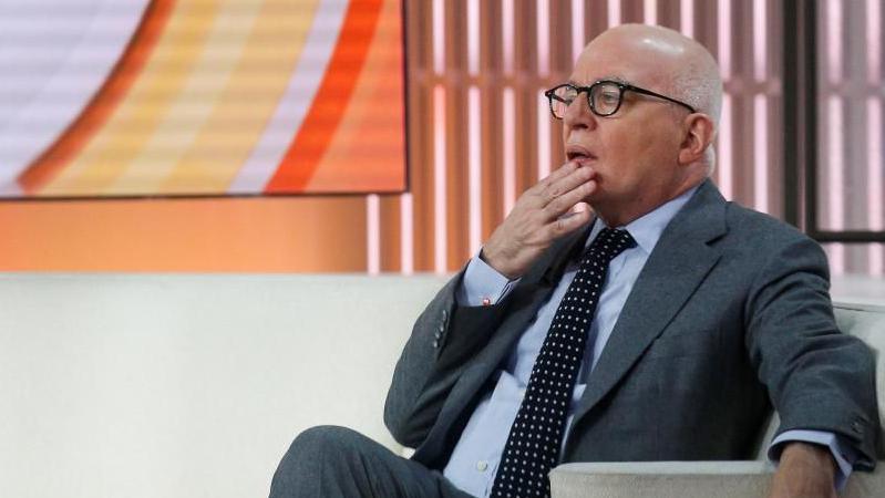 Author Michael Wolff is seen on the set of NBC's 'Today' in 2018