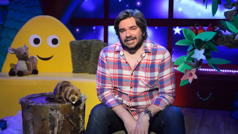 Click to watch Matt Berry read The Busy Beaver for CBeebies Bedtime Stories.
