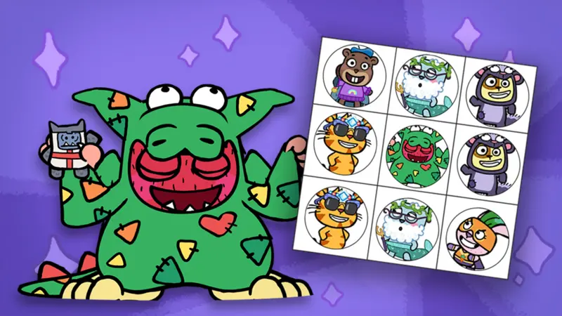 Downlad and play the Love Monster Dice Bingo Game