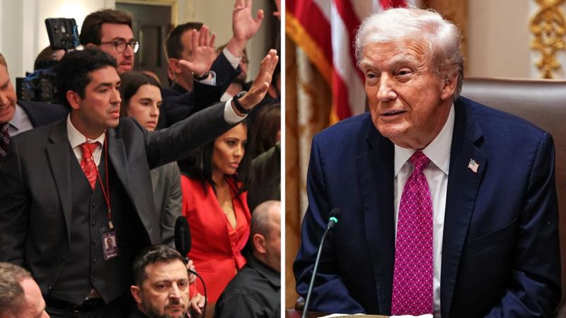 BBC questions Trump on Ukraine at Zelensky meeting