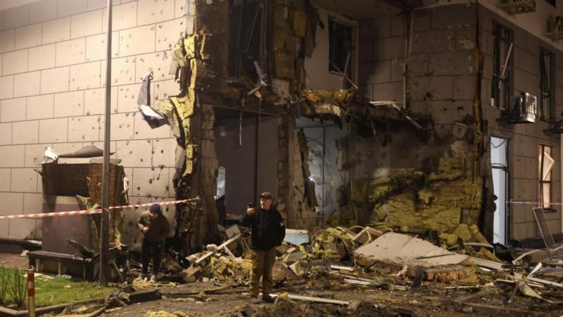 Russian drone strike hits Kyiv residential areas despite peace moves
