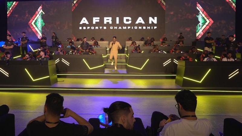 The main stage at the African Esports Championship regional qualifiers 2024