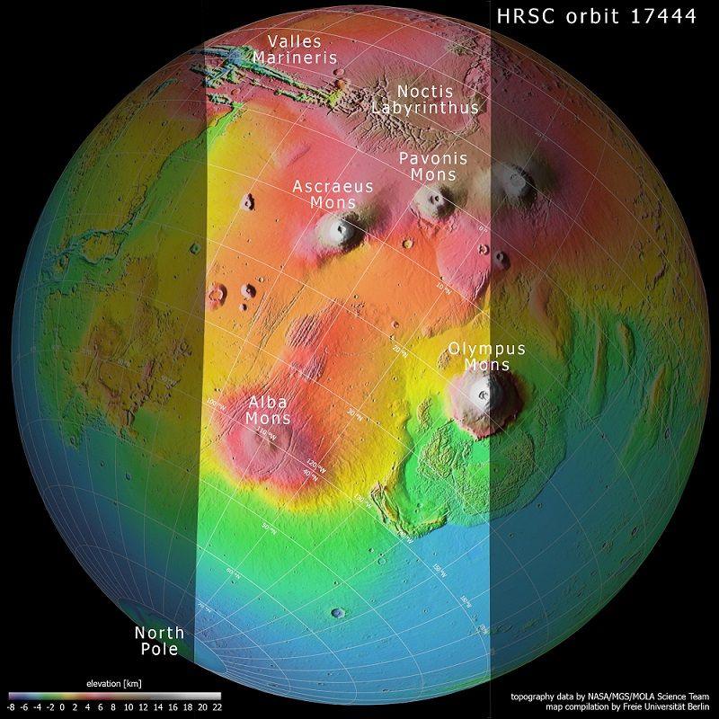 volcanoes-on-mars. 