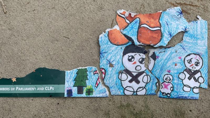 Bomb disposal robot destroys Labour MPs' Christmas cards