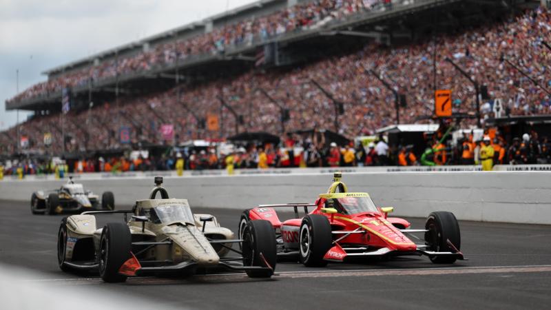 Rosenqvist wins Indy 500 by 0.02 seconds as drivers pay tribute to Nascar's Busch