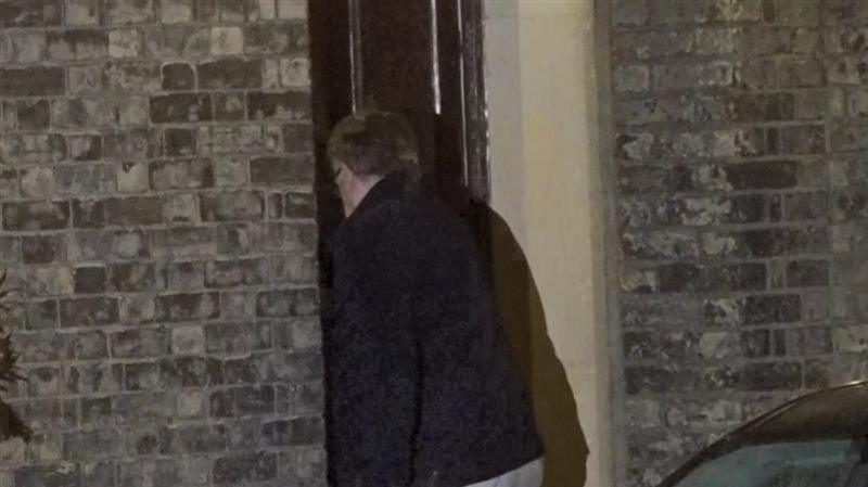 Watch: Peter Mandelson arrives at home after being released on bail