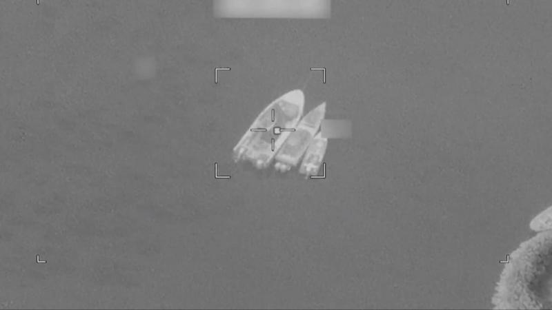 US strikes target Iranian military boats and coastal sites