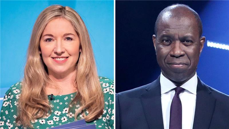 Victoria Coren Mitchell and Clive Myrie