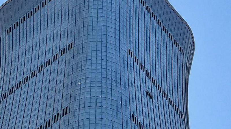 A plane crashed into a tower in Beijing but China is not saying what happened
