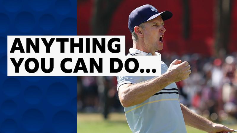 Griffin and Rose trade monster putts