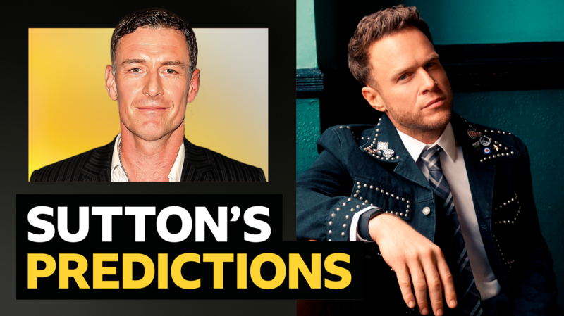 Sutton's predictions v singer Olly Murs