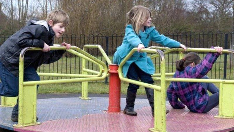 Children in a playground