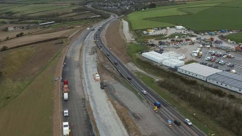 Cornwall's A30 road to close for National Highways works - BBC News