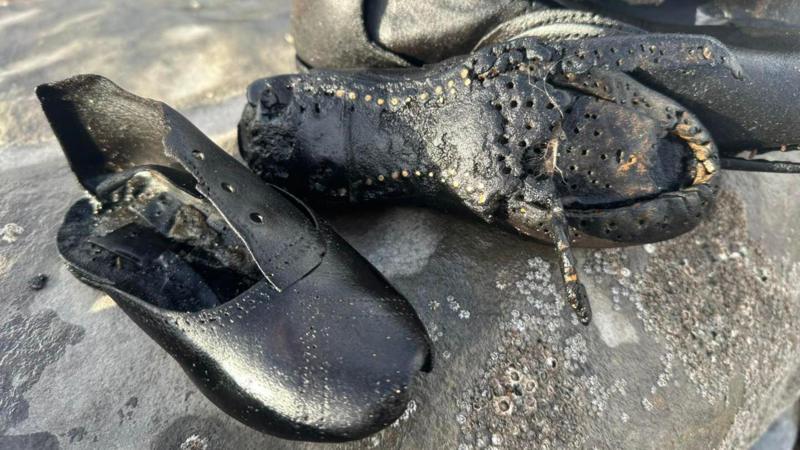 Mystery as hundreds of Victorian shoes wash up on beach