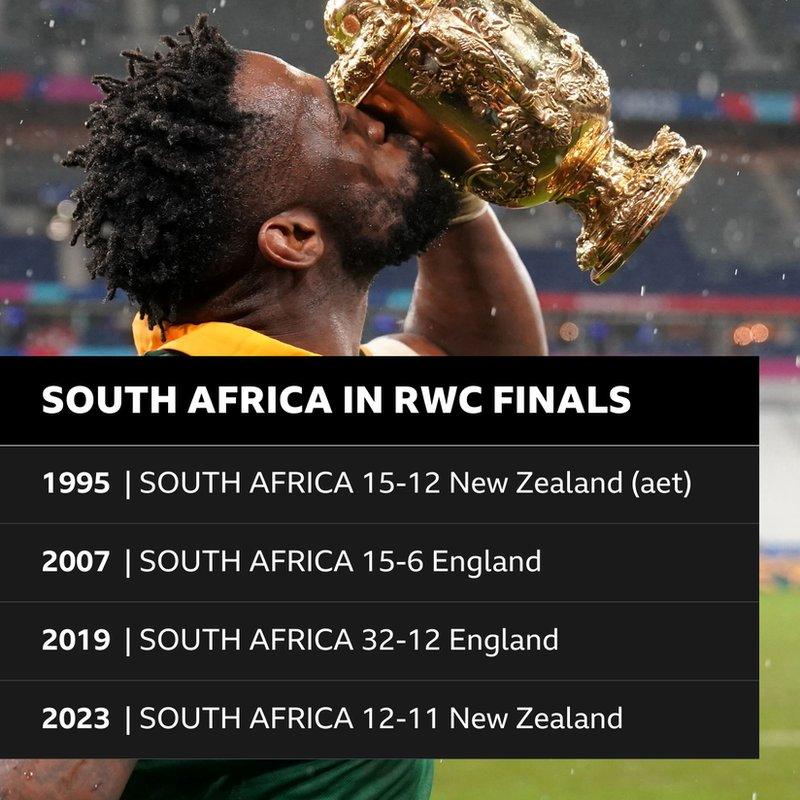 List of South Africa's record in Rugby World Cup finals