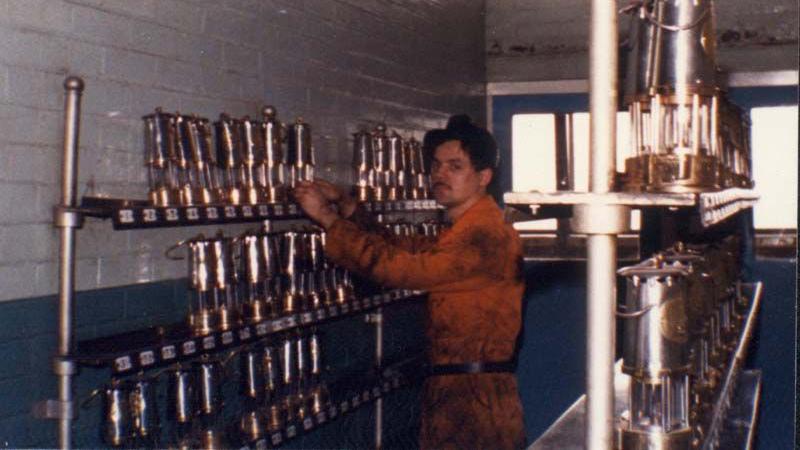 Rab Wilson at Barony Colliery near Auchinleck in 1983