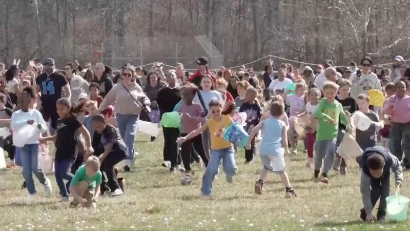 Marshmallows fall from the sky at annual Michigan Easter event
