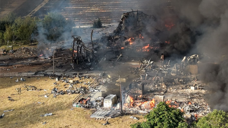 Twenty firefighters taken to hospital after explosion in Essex