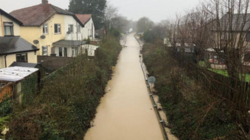 Storm Ciara: Flooding after 93mph winds battered Wales - BBC News