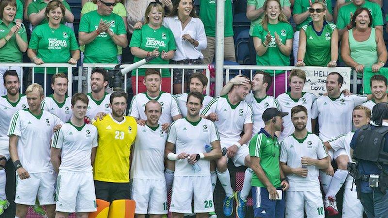 Ireland celebrated a 1-0 win over Pakistan in Belgium