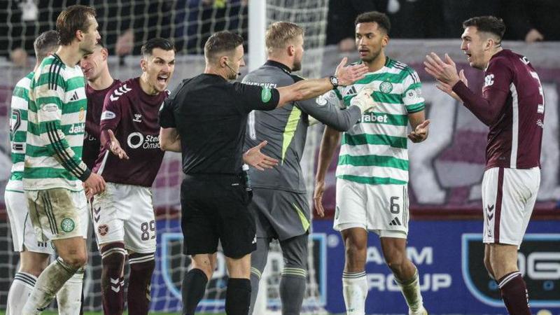 Hearts 'rattle' Celtic - but did red card play 'massive part'?