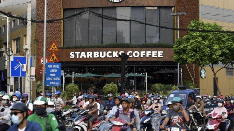 A Starbucks store in Ho Chi Minh City