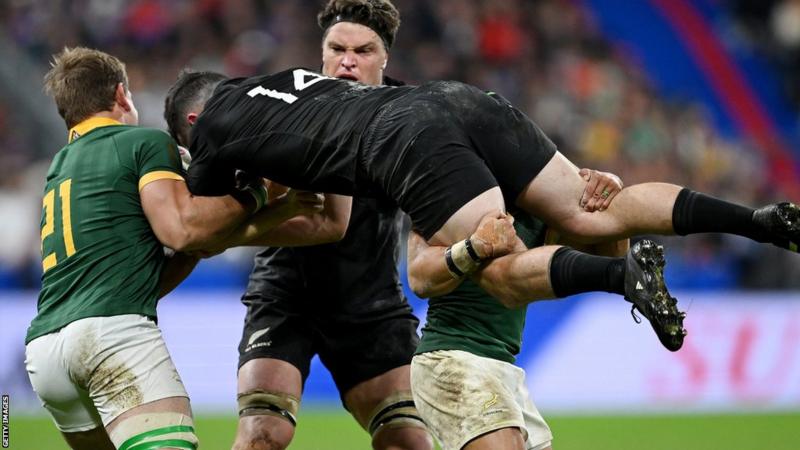 New Zealand 11-12 South Africa: Springboks win record fourth Rugby ...