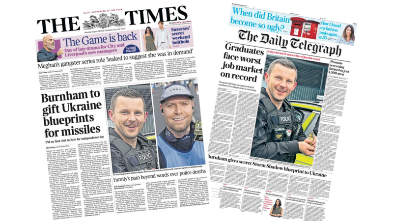 The Papers: 'Pain beyond words' and 'Graduates face worst job market'