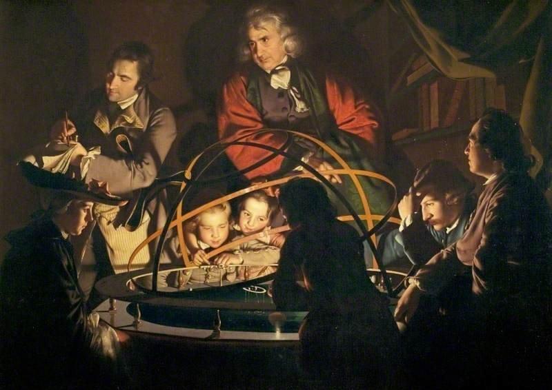 A Philosopher Giving that Lecture on the Orrery, in which a Lamp is put in the Place of the Sun