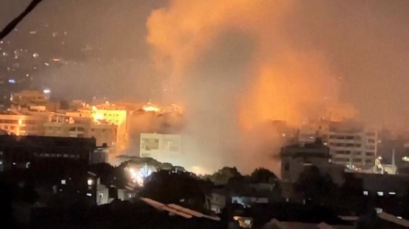 Israel strikes Beirut, prompting residents to flee