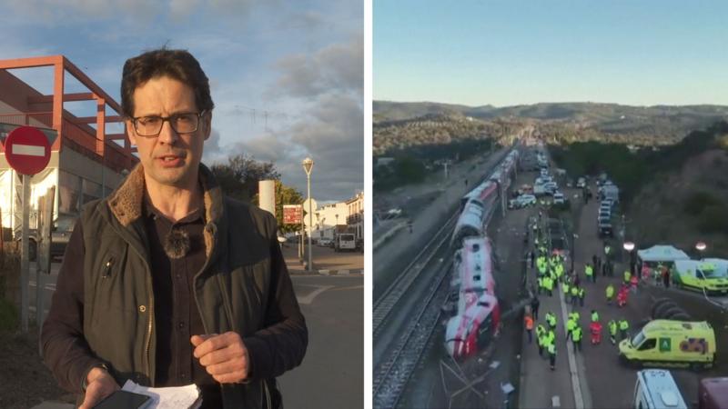 At the scene of Spain's worst rail disaster in over a decade