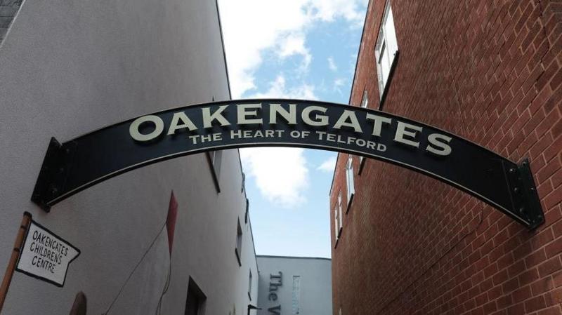 Oakengates sign to return after theatre refurbishment - BBC News